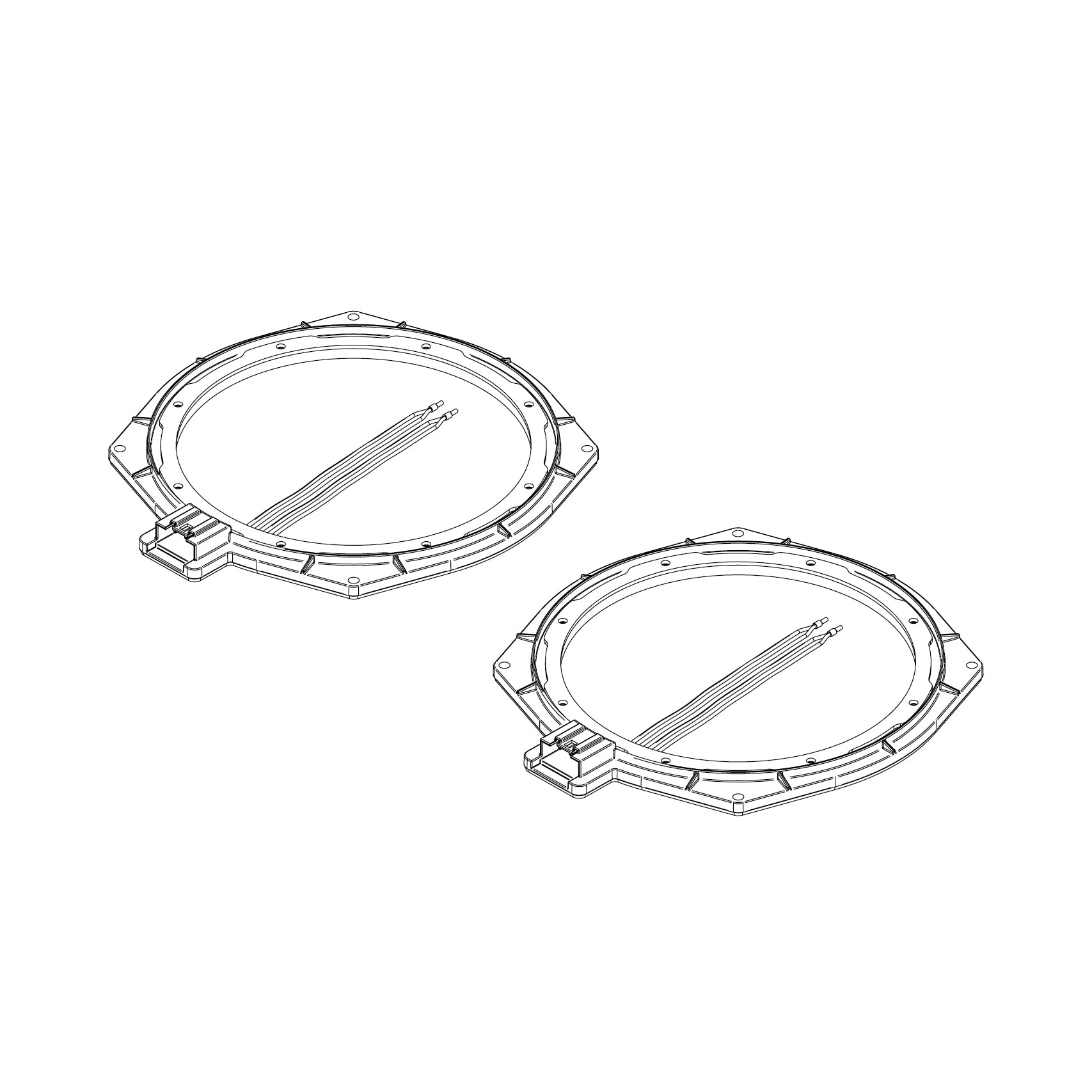 HELIX FlexMount CFMK200 BMW.1S - 8" Polymer-Metal Subwoofer Adapter for BMW & Mini | Pair