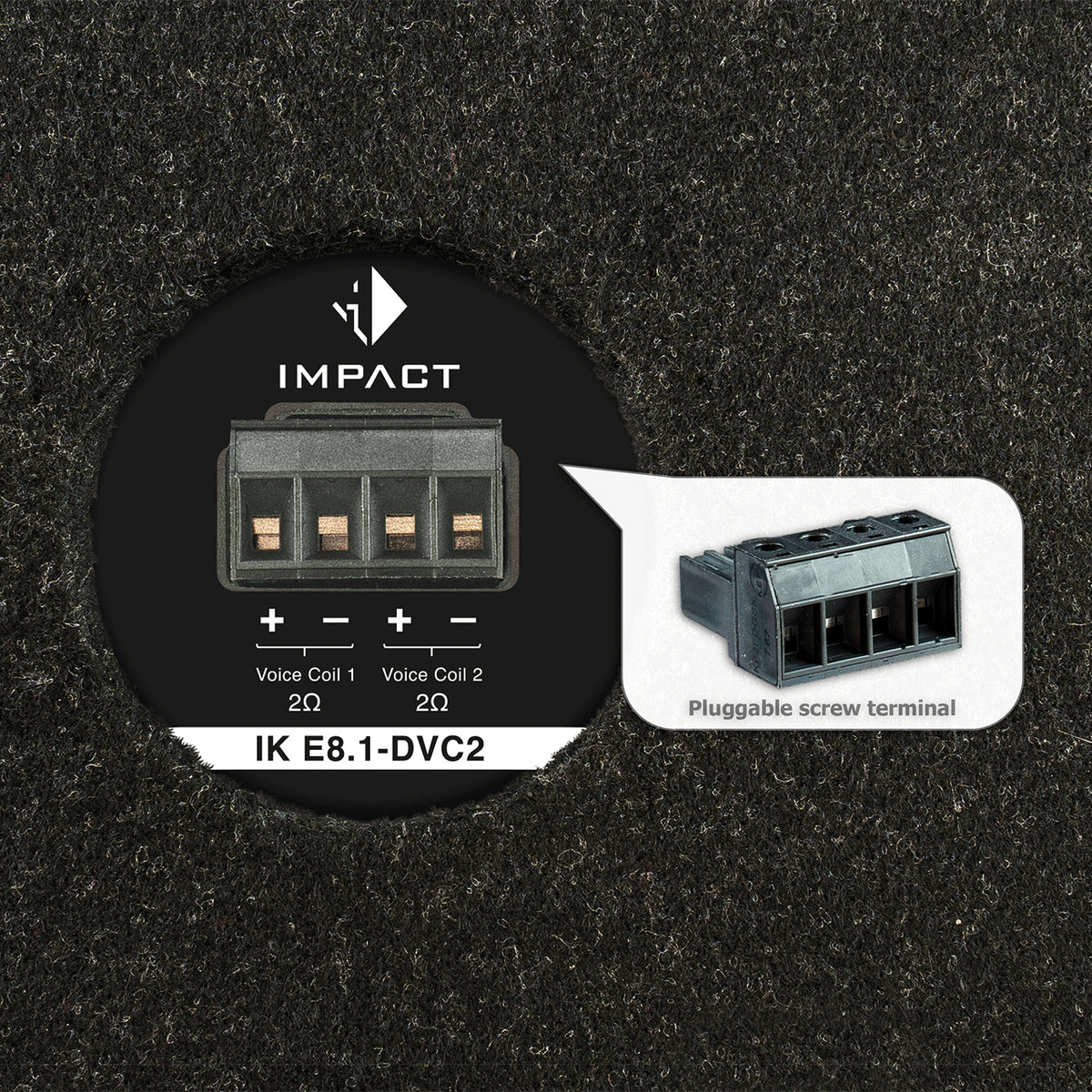 HELIX IK E8.1-DVC2 - 8" 300W RMS Vented Subwoofer Box | 2x2Ω