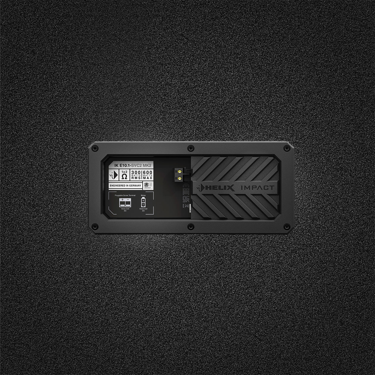HELIX IK E10.1-SVC2 MK2 - 10" 300W RMS Vented Subwoofer Box | 2Ω