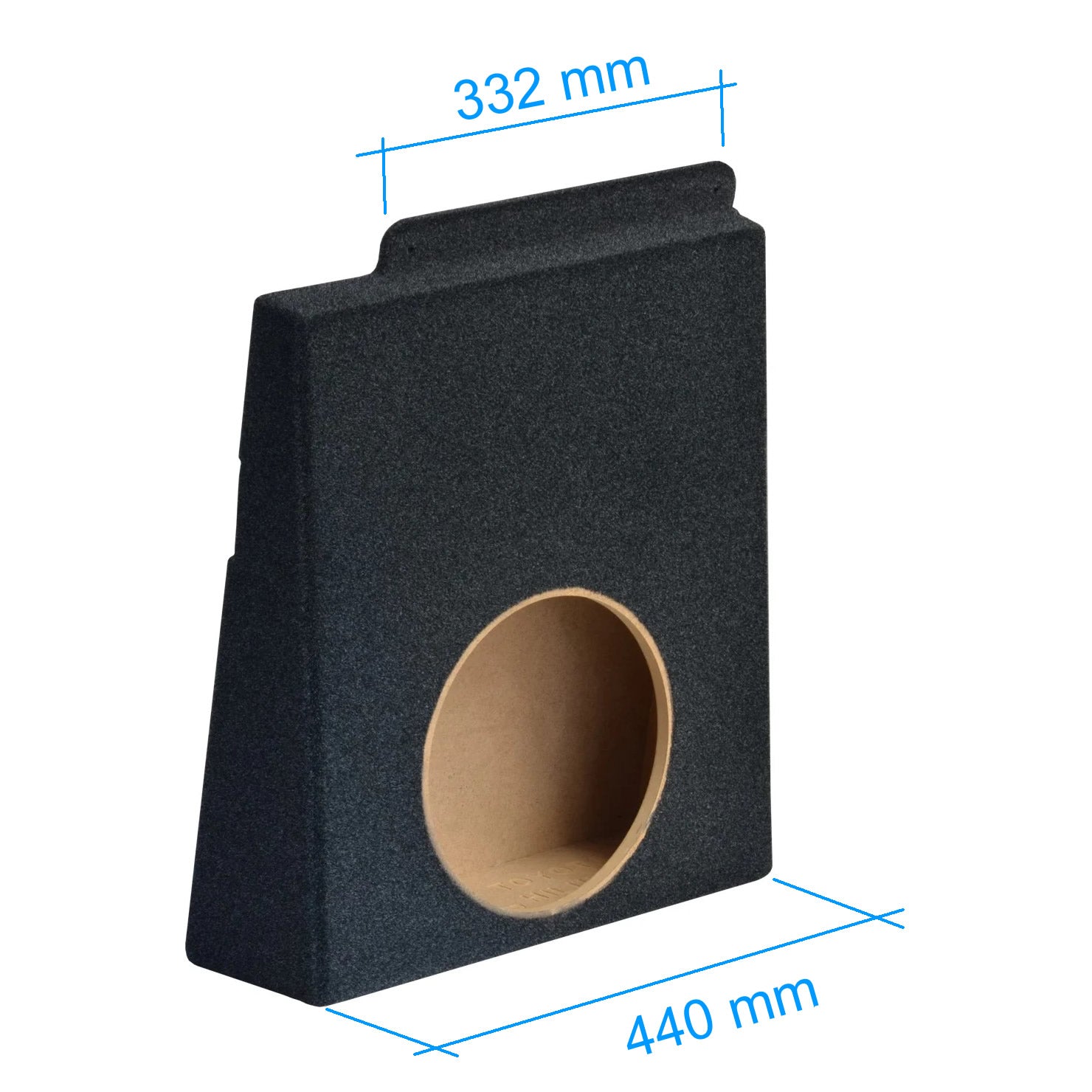 BASSER Toyota Hilux 2015-2023 - 10" Premium Fit-Box Subwoofer MDF Enclosure 15L