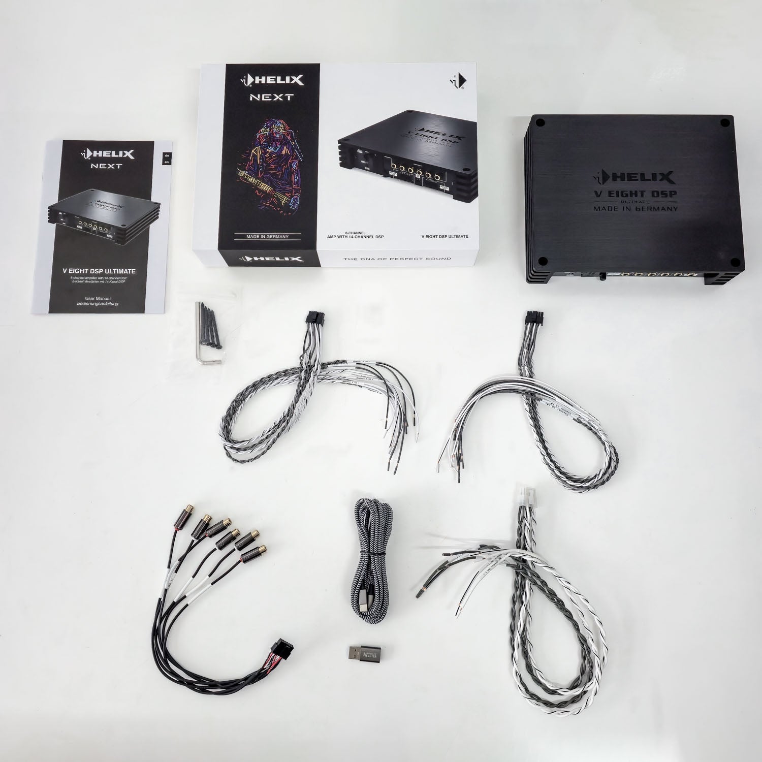 HELIX NEXT V EIGHT DSP ULTIMATE - 8 Channel Amplifier 12-High Level Inputs | 14ch DSP