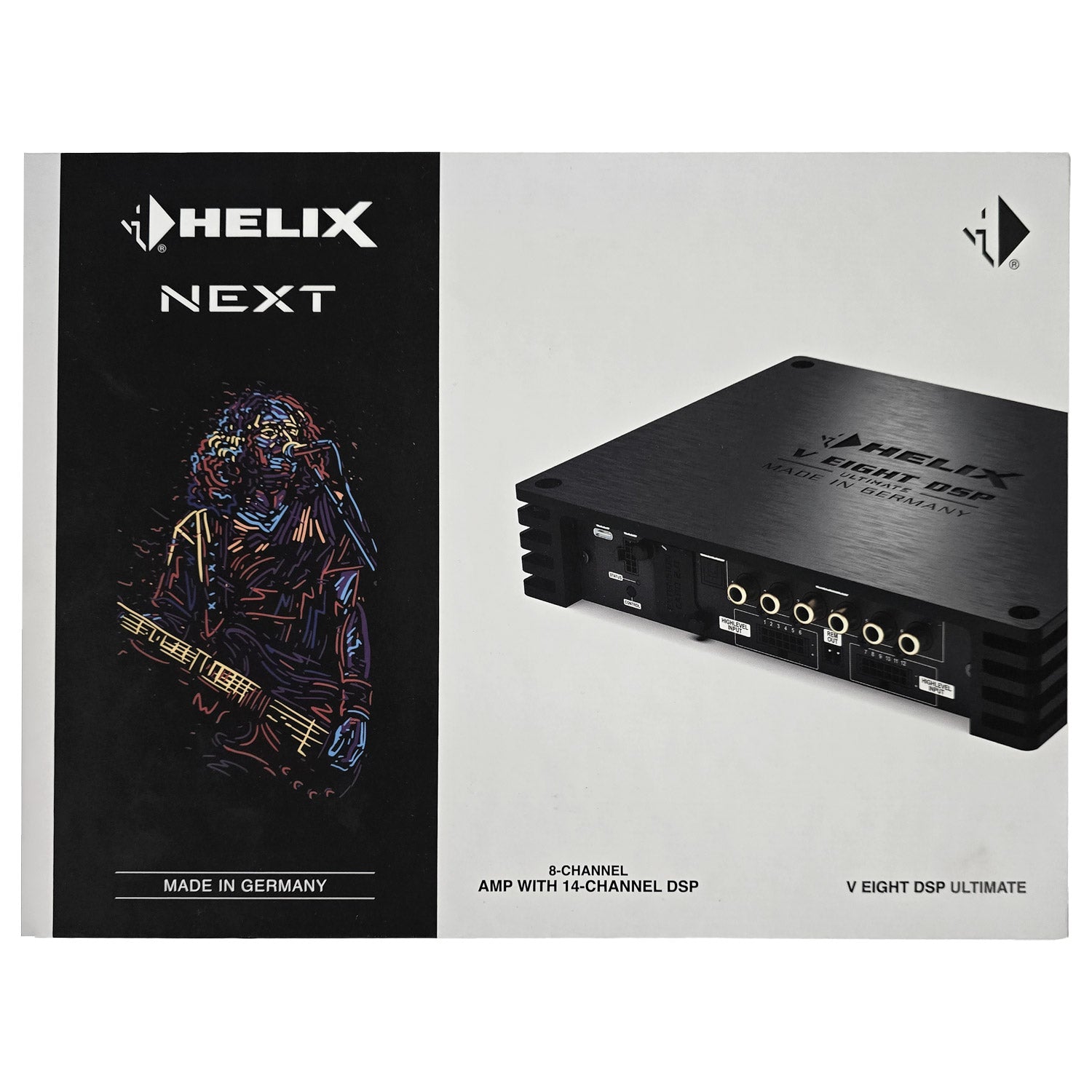 HELIX NEXT V EIGHT DSP ULTIMATE - 8 Channel Amplifier 12-High Level Inputs | 14ch DSP