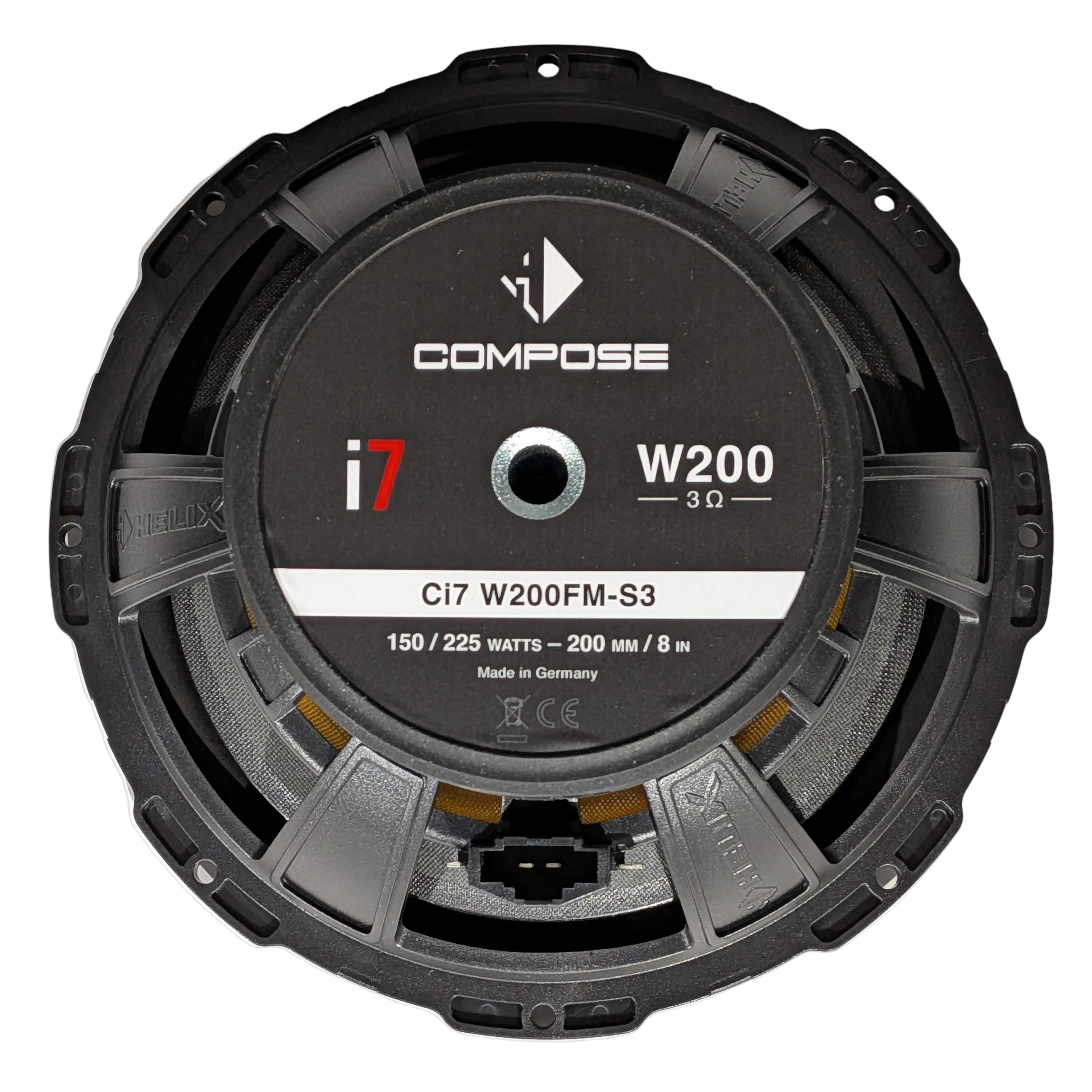HELIX Ci7 W200FM-S3 - 8" Hi-End Midbass Woofer Pair, FlexMount + SG | 3Ω