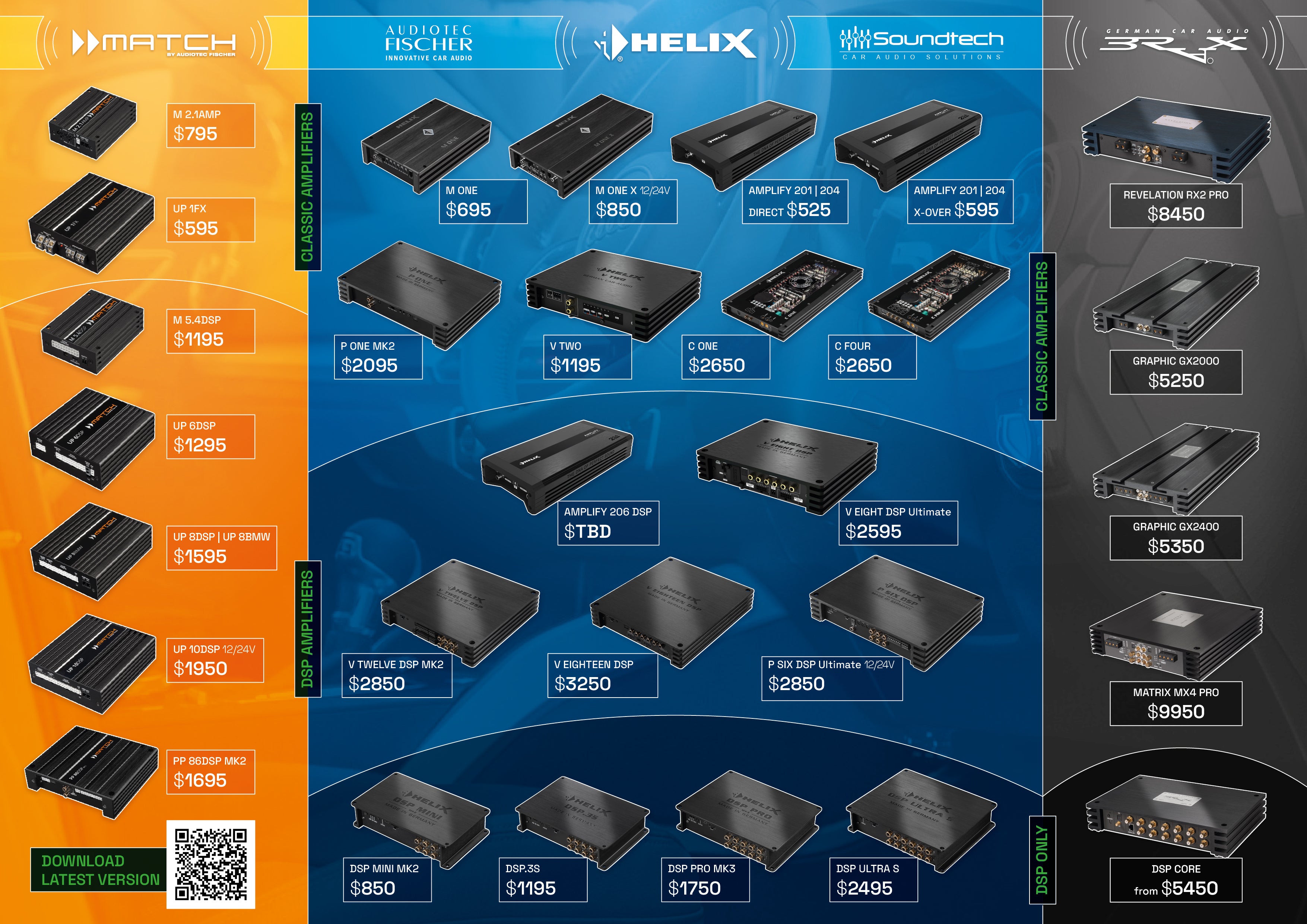 DSP amplifier product sheet - A2