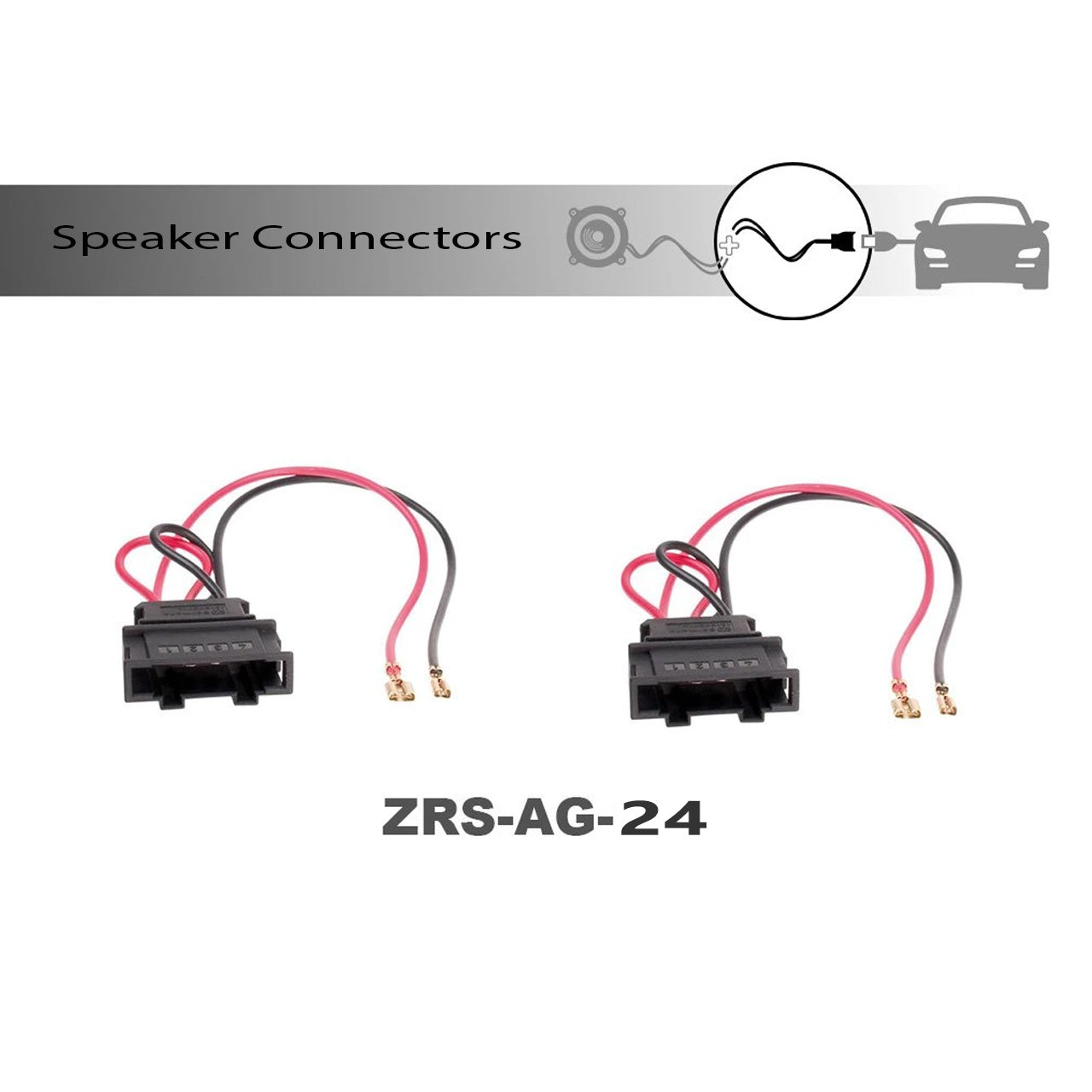4CARMEDIA ZRS-AG 24 - OEM Speaker Connector Adapter | Audi
