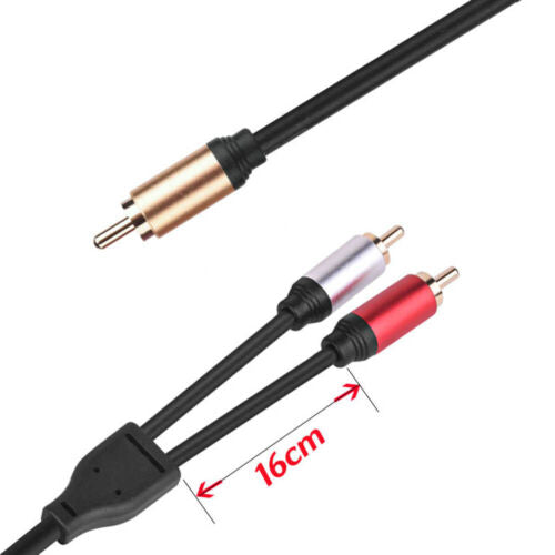 TEKERA Sub RCA 3M - RCA Subwoofer Y Cable Male-Male Splitter 3m