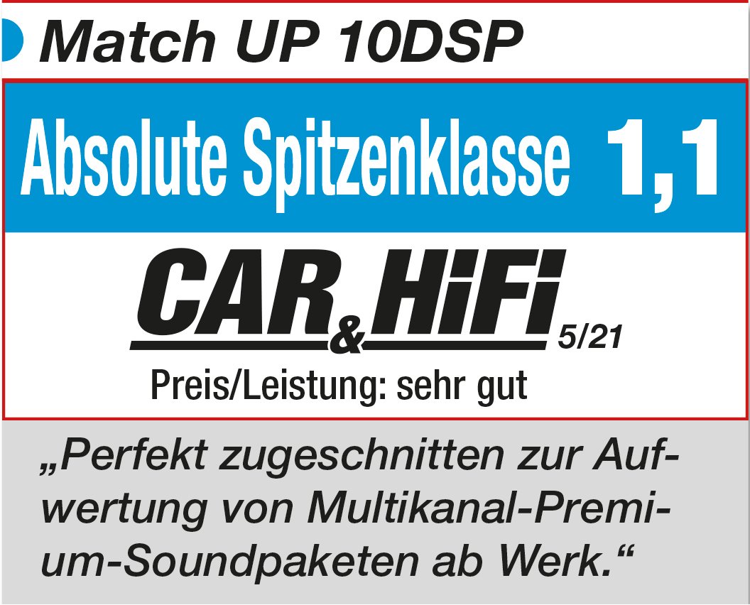 カーオーディオ DSP MATCH UP 10 MATCH UP 10DSP | Audiotec Fischer