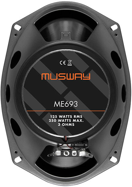 MUSWAY ME693 - 6x9" 125W RMS 3-Way Speaker